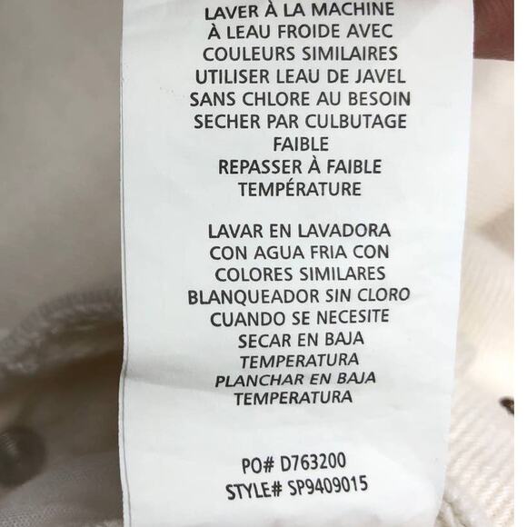 O’Neill  Women's Bone White Sutter Mini Boot Raw Hem Cropped Denim Jeans 24 - Picture 5 of 7